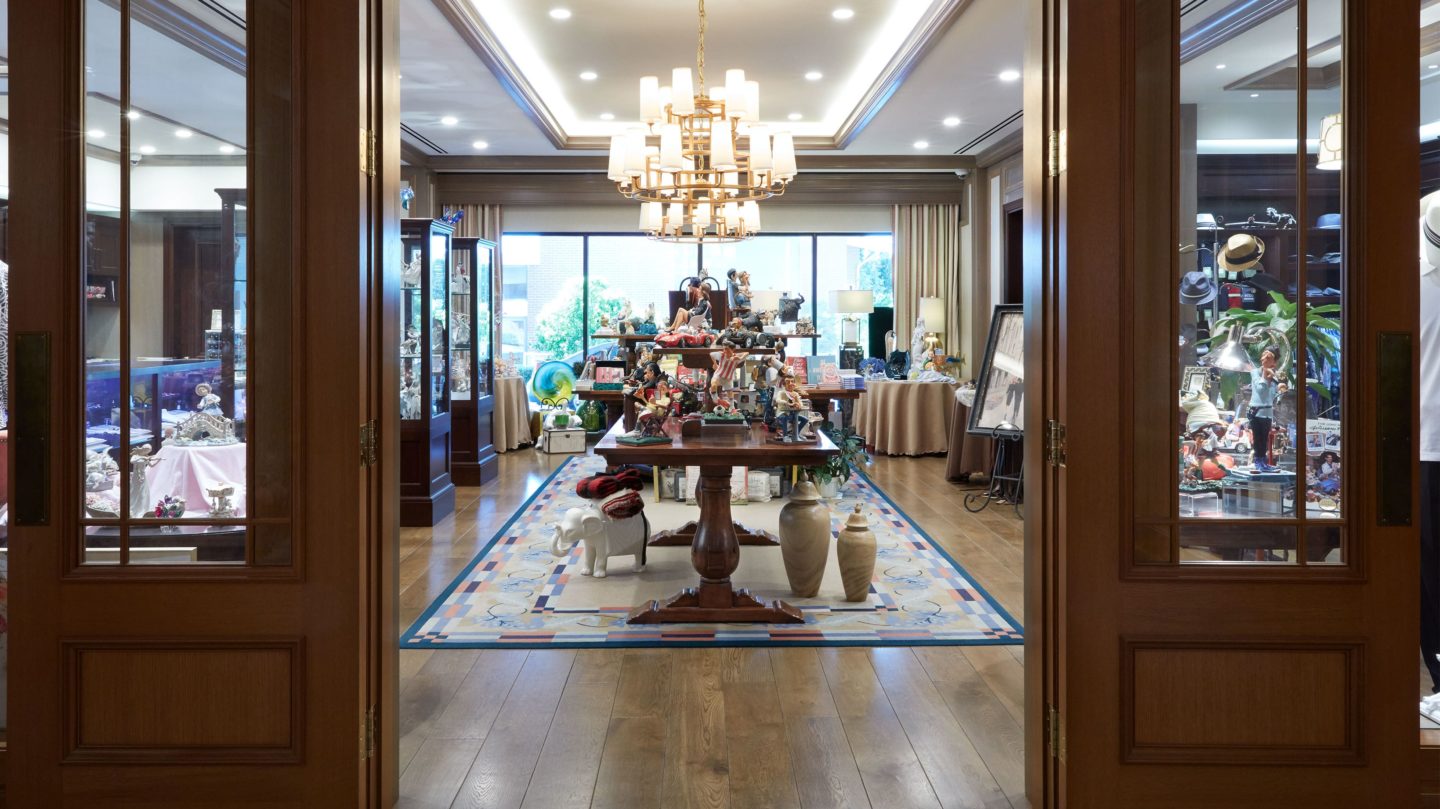 The Fine Gifts and Fashions shop at Little America Salt Lake offers a wide selection of clothing and accessories for both men and women, suitable for any occasion.