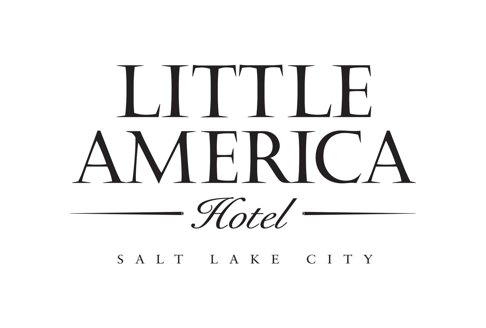 Little America Salt Lake Logo Black